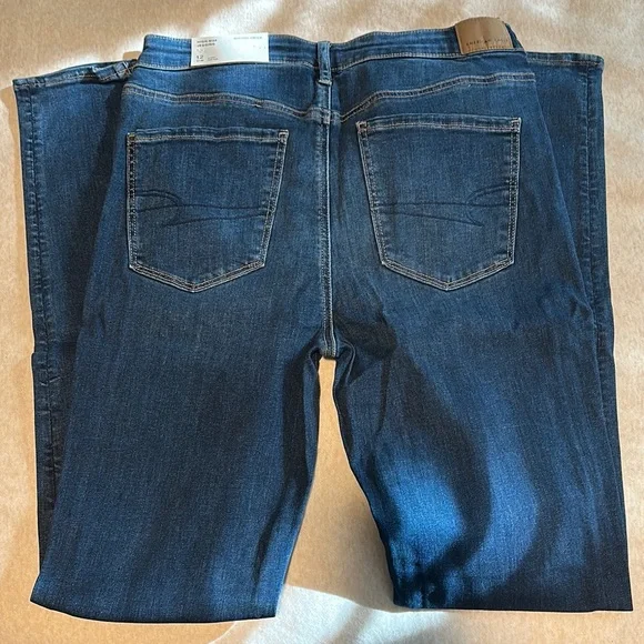 NWT American Eagle Outfitters Blue Skinny Jeans Classic Fit - 12/31W X-Long - Picture 5 of 6